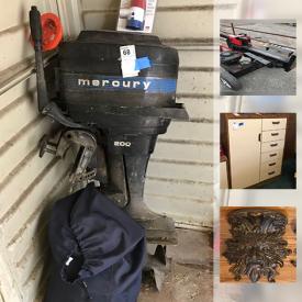 MaxSold Auction: This online auction features Bunk Beds, Collection Of Globes, Coffee Table, Clock, Suit of Armor, Decor, Craft Supplies, Vintage Kodak Duaflex, Dyson Vacuum, Mercury Boat Motor, Log Splitter and much more.