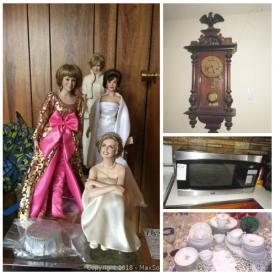 MaxSold Auction: This online auction features collectible dolls such as special edition Barbie, Victorian Bride doll, international, and infants, Lenox figurines, Capodimonte statues, antique wall clock, ladies outerwear, Heat Surge electric fireplace and much more!