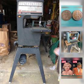 MaxSold Auction: This online auction features Pottery, Marilyn Munroe plate, Elvis Presley Plate, 4inch Rockwell Presidion Jointer, Antique Oil Lamp, Life Magazines and much more!