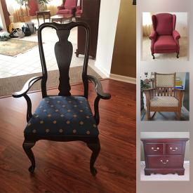 MaxSold Auction: This online auction features NY Giants Decor, Boyd Bears, Mission Style Rocker, Antique Trunk, Thomasville Bedroom Furniture, Ethan Allen Dining Furniture, Antique Sewing Machine, Oil Lamp and much more.