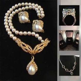 MaxSold Auction: This online auction features rings, Trifari Pearl Necklace, Druzy Pendant And Matching Ring, Vintage Pearl Necklaces, Cross Pen and much more!