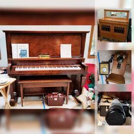 MaxSold Auction: This online auction features vintage housewares, antique phone, Kenmore sewing machine, sports memorabilia, flatware, Allertons china and much more!