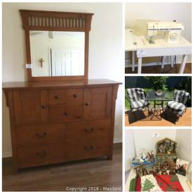 MaxSold Auction: This online auction features Singer sewing machine, Sony digital surround sound system, bedroom suite, metal patio table and two chairs. Kenmore washer and dryer, patio set, Kitchen essentials and much more!