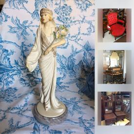 MaxSold Auction: This online auction features Royal Doulton figurines, rugs, hammock, Royal Doulton mugs, model castles, earrings, necklaces, bracelets, wall art, books and much more.