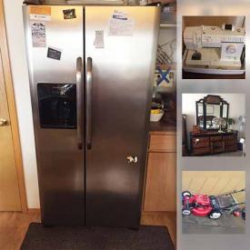 MaxSold Auction: This online auction features Asian furniture, decor and dishes, stainless steel side by side Fridgidaire refrigerator, Whirlpool washer and dryer, lawn mower and much more!