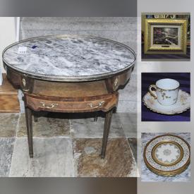 MaxSold Auction: This online auction features Vintage Tables, Thomas Kinkade Prints, Hand Painted Art, Royal Ivory Plates and much more!