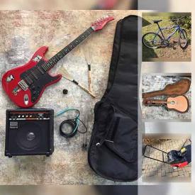 MaxSold Auction: This online auction features an Art and Lutherie cedar acoustic guitar, electric guitar, amp and patch cord. Sunbeam bread maker. 16 boxes of vinyl LP's. Yard machine snowblower and much more!