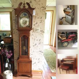 MaxSold Auction: This online auction features Seth Thomas Grandmother Clock, Maple wood drop leaf table, Milk Glass Punch Bowl, American Limoges china, Le Creuset, Kenlea Crafts solid cherry dresser, Vintage School Desk, Crock, Atlantis underwater camera and much more!