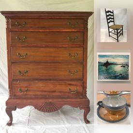 MaxSold Auction: This online auction features furniture, Reel Lawn Mower, artworks, sterling silver, jewelry, decors, pet carrier, Braun Coffee Grinder and much more.