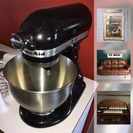 MaxSold Auction: This online auction features a Ludwig drum set and a Hammond organ. Vintage, leather and teak furniture. Golf and more sporting equipment. Antique LA newspapers and desk. KitchenAid stand mixer and accessories. and much more!