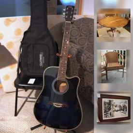 MaxSold Auction: This online auction features lamps, flat screen TV, DVD player, DVDs, books, PlayStation 2, snow tires, unicycle, garden tools, camping equipment, barbecue, bookshelves, plants, wall art, holiday decor, and much more!