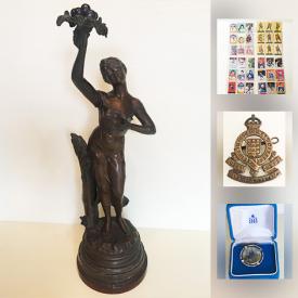 MaxSold Auction: This online auction features vintage hockey cards, coins, vacuum, costume jewelry, tools, memorabilia, sewing machine, teacups, stereo and much more.