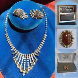 MaxSold Auction: This online auction features jewelry such as sterling silver, Nolan Miller butterfly with chain, vintage rhinestone necklace, and turquoise owl pendant, fine bone china, Kodak instant camera, women’s clothing, comic books, watches, and much more!