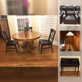 MaxSold Auction: This online auction features FURNITURE: Sectional sofa, kitchen table and chairs, tv console, rugs, executive desk. Basketball hoop, Foosball table, theatre seats and more!