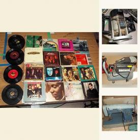 MaxSold Auction: This online auction features 45s, Baseball Cards, LPs, fishing lures, Elvis memorabilia, Beetles Memorabilia, Hot Wheels, golf clubs, hockey pucks and much more!