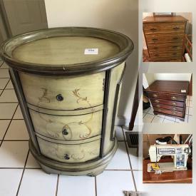 MaxSold Auction: This online auction features dressers, Royal Doulton figurine, runners, Nightstand, Cuisinart brand ice cream maker, Antique Arm Chair, Vintage Mino brand china set, Whirlpool brand dehumidifier and much more!