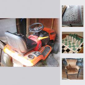 MaxSold Auction: This online auction features Ariens Riding Mower, decor, plants, tools, Car Ramps, Tools, sterling jewelry, Electric Fireplace, Vintage Photography Equipment, artwork and much more.