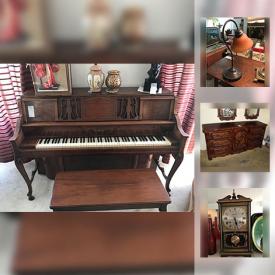 MaxSold Auction: This online auction features skates, wall art, piano, lamps, records, golf clubs, typewriter, vintage radios, office supplies, holiday decor, paintings, figurines, dolls, sewing machine, stemware and much more.