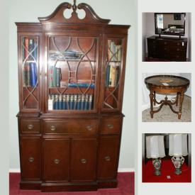 MaxSold Auction: This online auction features furniture such as mahogany wardrobe, teak dresser, and walnut side table, vintage items such as vintage steamer trunk, vintage telephone bench, vintage 78s, and vintage bakeware, collectibles such as antique candlesticks, fine china, vintage Royal Grayton plates, Royal Doulton, antique pottery, and crystal, art such as original oil paintings, and vintage framed prints, vintage and handmade jewelry, antique gown, wool rugs, vintage medical collection, women’s gloves, glassware, kitchenware, wicker baskets, sewing notions, Christmas decor, office supplies, gardening tools, and much more!