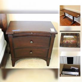 MaxSold Auction: This online auction features Iron Lamp, Antique Chest, Bookcase, Solid Wood Dining Set, Bissell Vacuum, Art, Bedroom Set, Kids Toys, Singer Sewing Machine, Dress Form, Trundle Bed and much more!