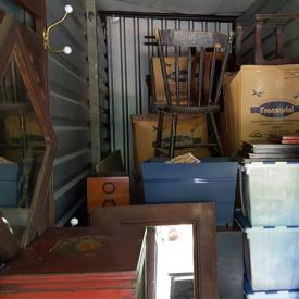 MaxSold Auction: This online auction features the contents of a 5X15 storage unit. Japanese/Korean-style furniture, hall tree, cabinet, a parlor rocker and much more!