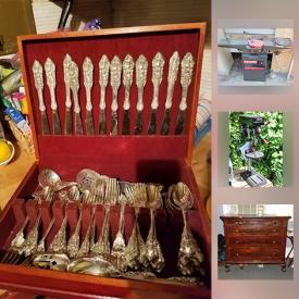 MaxSold Auction: This online auction features bottles, figurines, art glass, electric fireplace, dolls, VHS tapes, DVDs, CDs, VCR, books, angels, art glass, clocks, costume jewelry, grill, sound system, tools, fishing poles, jewelry and much more.