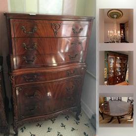 MaxSold Auction: This online auction features FURNITURE: Circa 1950 vintage bedroom suite, Victorian styled couch, secretary, painted dresser and more! Electric fireplace. May figurines including Avon. Table linens. COSTUME JEWELRY and much more!