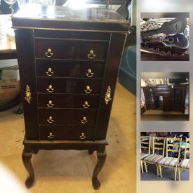 MaxSold Auction: This online auction features Antique Side Table, Wood Chest, Vintage Singer Sewing Machine Pitcher and Basin, Hats, Stemware, Oil Lamps, Books, Art, Epiphone Guitar, Yamaha Keyboard, Rugs, BBQ and much more!