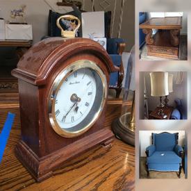 MaxSold Auction: This online auction features tools, painting supplies, ladder, clocks, TVs, DVD player, wall art, china, glassware, books, holiday decor, toys, vinyl albums and much more.