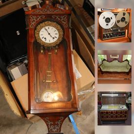 MaxSold Auction: This online auction features rugs, glassware, china, figurines, telescope, TV, plants, books, comics, costume jewelry, jukebox, elliptical, cameras, sleds, air conditioner, dolls, snow blower and much more.