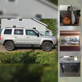 MaxSold Auction: This online auction features wall art, speakers, books, guitars, office supplies, DVDs, cameras, exercise equipment, TV, records, vacuum, books, tools, painting supplies, dryer, ladders, sports cards, mirrors, metal detector, computer and much more.