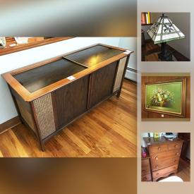 MaxSold Auction: This online auction features lamps, garden tools, vintage hats, wall art, books, bookcases, grill, LPs, glassware, small appliances, vintage typewriter, air conditioner, magazines, luggage, projector, TV stand, rugs, turntable, vacuum and much more.