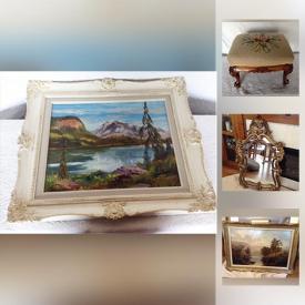 MaxSold Auction: This online auction features Books/ from the 1700s, Paintings, Mid Century Teak Chairs, Teak Drop Leaf Table, William Mellor Oil Painting, Rena Bass Forman Photograph, Signed Ltd Edition of the Tempest, MCM plus and much more!