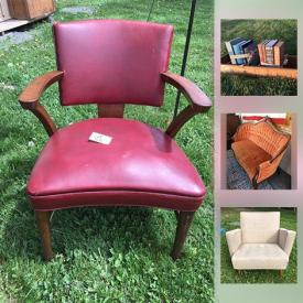 MaxSold Auction: This online auction features VINTAGE: Carrom game board; settee; MCM vinyl chair; luggage; Navy GI Joe; Hideaway bar; area memorabilia. As well as many rustic and primative items and much more!