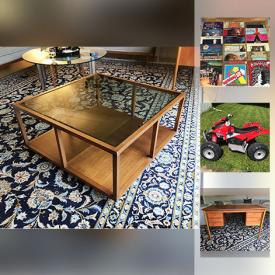 MaxSold Auction: This online auction features outdoor furniture, vinyl records, backpacks, dog costumes, stuffies, Duplo toys, car roof rack, children's shoes, glassware and much more.