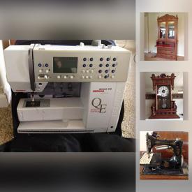 MaxSold Auction: This online auction features Antique Wood Cabinet, Antique Carved Table With marble top, Marble Column Pedestal, Antique Seth Thomas Mantle Clock, Antique mirror, Antique Hand painted Lamp, Fiesta Ware, Antique Singer Sewing Machine and much more!