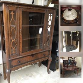 MaxSold Auction: This online auction features furniture, Humidifier, Light Fixtures, electronics, O.P.I. Polishes, Professional Metal Mani Pedi Trolley, Printer Machine, decors, China, glassware, Custom Made Boxed Wedding Gown, Keurig Machine, appliances, collectibles and much more.