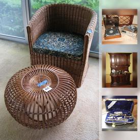 MaxSold Auction: This online auction features Rosenthal China, Orrefors Bowl, Barware, Dishes, Dining Room Set, Vintage Sofa, Clarinet, Drexel Bed, Christmas Creche, 3 Wheel Adult Trike , Vintage Sled and much more!