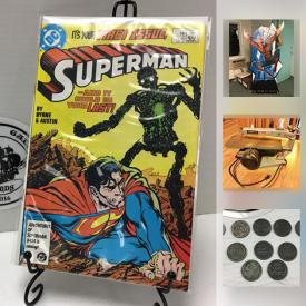 MaxSold Auction: This online auction features comics, sports and non sports cards, vintage toys, pop culture collectibles, wood shop tools, coins, stamps, vintage games and puzzles and much more!