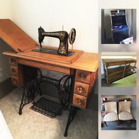 MaxSold Auction: This online auction features outdoor furniture, planters, telescope, wall art, exercise equipment, printer, office supplies, books, bookcases, gamer arcade machine, TV, lockers, storage, yard tools, toys, vacuums and much more.