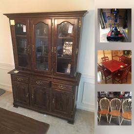 MaxSold Auction: This online auction features cameras, Nintendo Wii, board games, jewelry, holiday decor, glassware, vacuums, stair chair lifts, tools, slow blower, yard tools and much more.