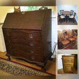 MaxSold Auction: This online auction features garden tools, ladders, lawn mower, grill, outdoor furniture, wall art, fireplace tools, books, vacuums, bookcases, holiday decor, power tools, luggage, exercise equipment, desks and much more.