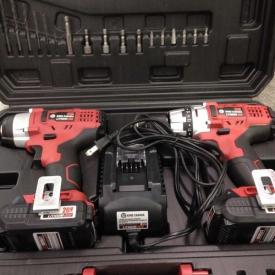 MaxSold Auction: This auction features Air Hose 25 FT x 3/8, 90 PC drill, Rotary Tool, Stapler, S Shape Hooks, Tool bag, Booster Pack, Overhead Storage Hangers, Hole saw kit, Cordless set, 6-3/8 double cut saw, Sanding kit, Blade, Cordless drill, Grinder, Bandsaw, Impact wrench, Finish Nailer, Leaf Blower, Saw horse, Bird Feeder, Truck box, Clamps and so much more!!