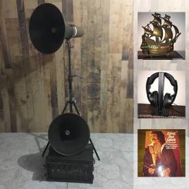 MaxSold Auction: This online auction features Sony Wireless Earphones, Original Black Sabbath Guitar riffs book, metal Lanterns, Hoover Steam Vac, vintage pepsi cola serving trays, Nikki Sixx Best Seller book, War of the Worlds 2 Vinyl Records, Vintage Ship Light and much more!