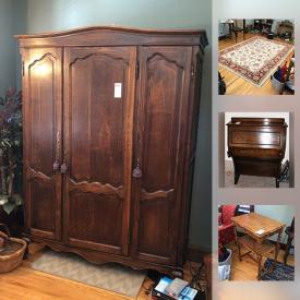 MaxSold Auction: This online auction features high fashion clothing accessories, jewelry, home decor, organizers, wall art, lamps and much more!