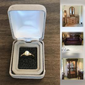 MaxSold Auction: This online auction features 10k Pearl And Diamond Chip Ring, Costume jewelry, Furniture, Art, Chesterfield Sofa, Vacuum, Collectibles, Freezer, Vintage items, Bakeware, Heaters And Air filters, Pfaltzgraf Servingware, glassware, Lamps, Decor, Books, Rugs, electronics and much more.