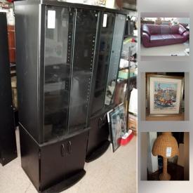 MaxSold Auction: This online auction features: a wide variety of furniture including vintage and contemporary pieces; area rugs; home health items; wall art; new ceiling light fixtures and much more!