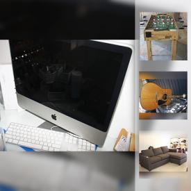 MaxSold Auction: This online auction features acoustic instruments, bongos, bicycles, washer and dryer, cameras, DVDs, books, tea sets, foosball table, luggage, craft supplies and much more.