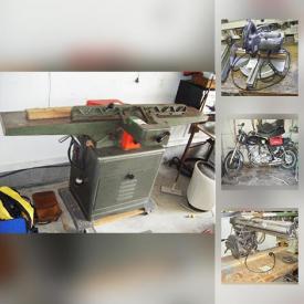 MaxSold Auction: This online auction features hand tools, power tools, painting supplies, work stations, sewing machine, projector, sports equipment, kids drum set, ladders, toys, books, train set, holiday decor and much more.