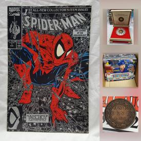 MaxSold Auction: This online auction features COMICS; COINS; STAMPS; SPORTS CARDS - HOCKEY, BASEBALL, FOOTBALL AND BASKETBALL; MATCH BOX CARS and much more!